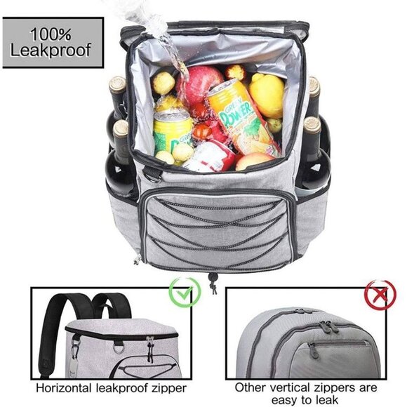 SEEHONOR Insulated Cooler Backpack Leakproof Soft - Picture 4 of 7